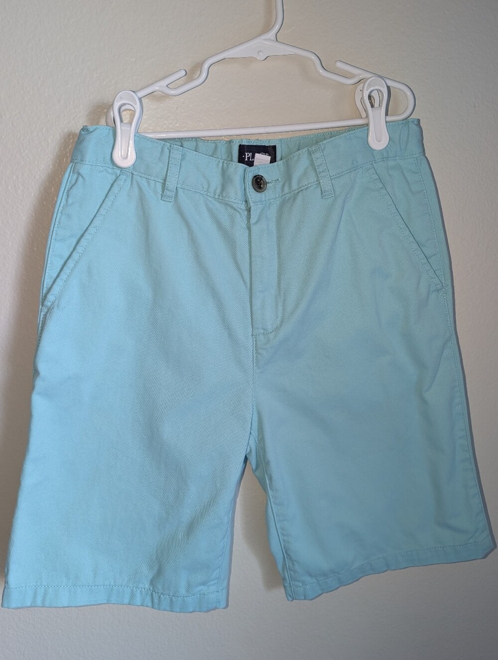 The Children's Place New Aqua Blue Chino Shorts Size 14 Runs Small